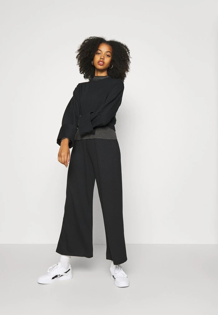 Pantalons ANNA FIELD Anna Field Wide Fit Joggers Noir Femme | SBT-2825025